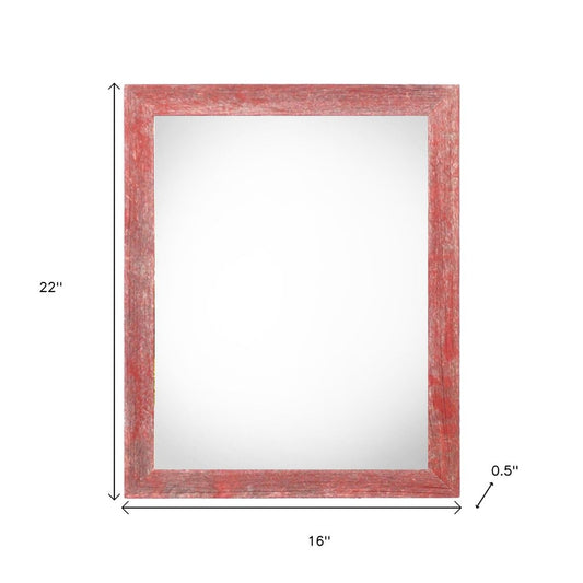 13" x 19" Red Wood Hanging Picture Frame HomeRoots