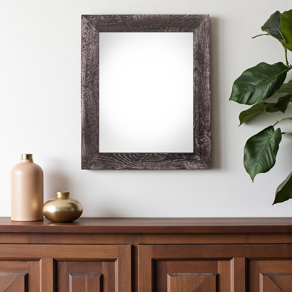 14" x 18" Black Wood Hanging Picture Frame HomeRoots