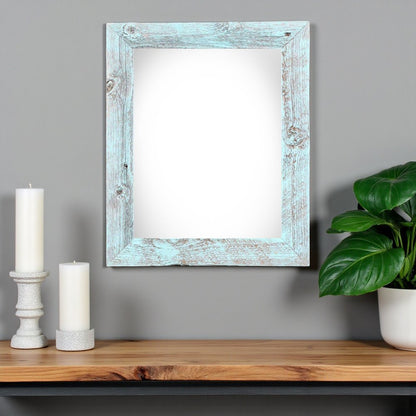14" x 18" Blue Solid Wood Hanging Picture Frame HomeRoots