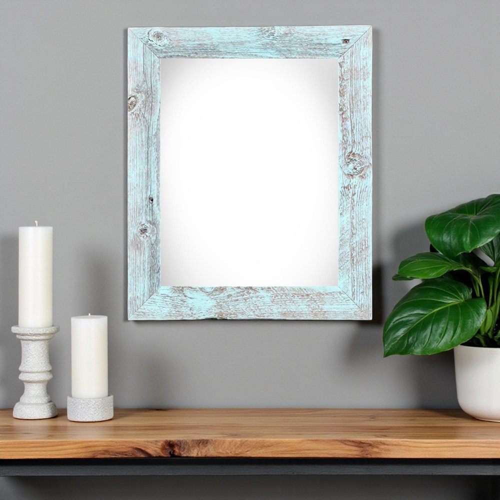 14" x 18" Blue Wood Hanging Picture Frame — view 5