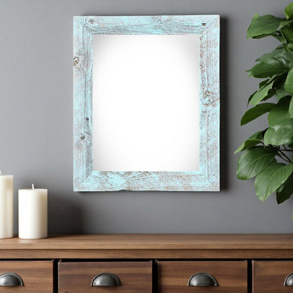 16" x 20" Blue Wood Hanging Picture Frame HomeRoots