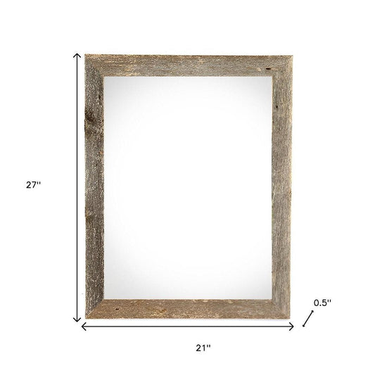 18" x 24" Gray Wood Hanging Picture Frame HomeRoots
