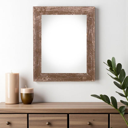 18" x 24" Brown Wood Hanging Picture Frame HomeRoots