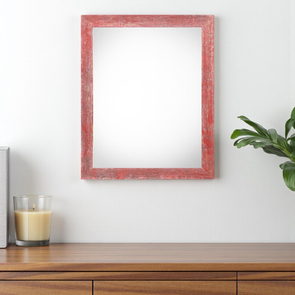 18" x 24" Red Wood Hanging Picture Frame — view 5