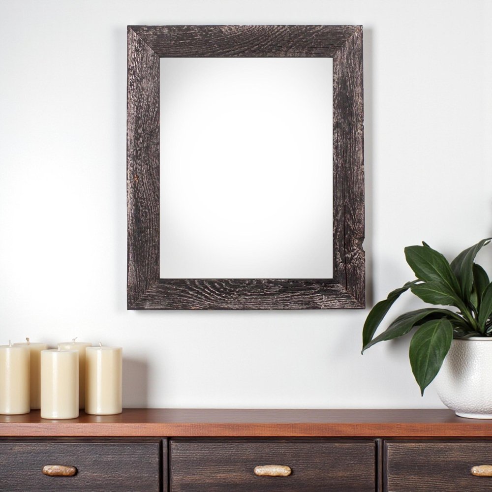 20" x 24" Black Wood Hanging Picture Frame HomeRoots