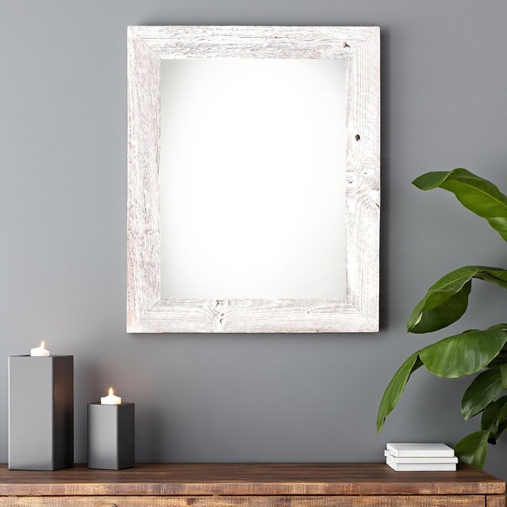 20" x 24" White Wood Hanging Picture Frame HomeRoots