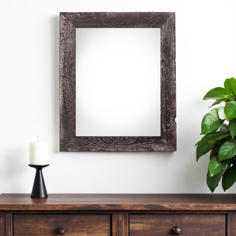 20" x 28" Black Wood Hanging Picture Frame HomeRoots