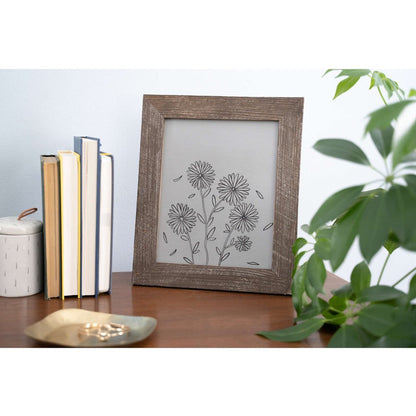 20" x 28" Espresso Solid Wood Hanging Picture Frame HomeRoots