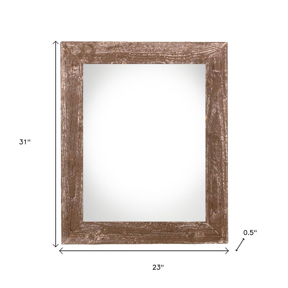 20" x 28" Brown Wood Hanging Picture Frame HomeRoots