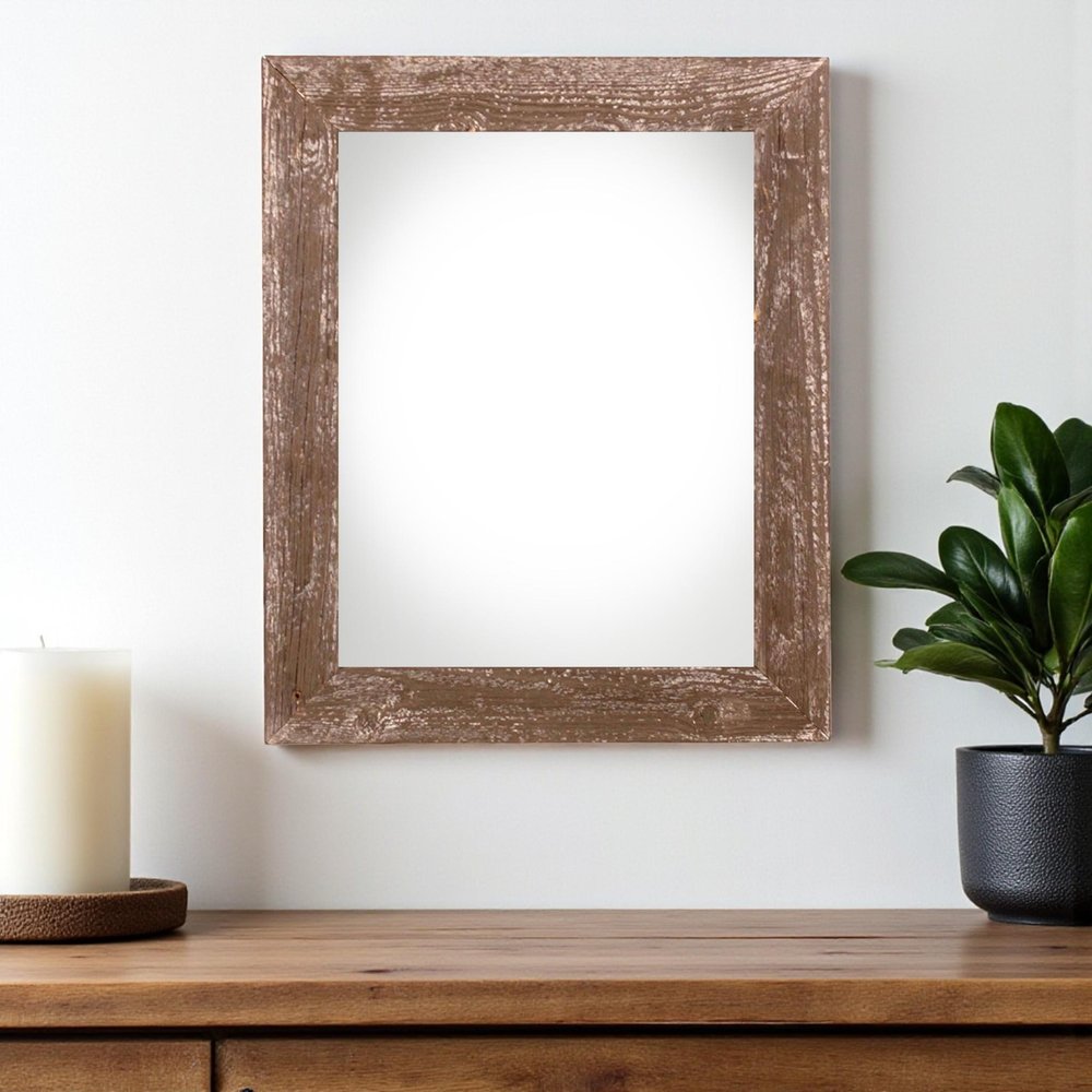 20" x 28" Brown Wood Hanging Picture Frame HomeRoots