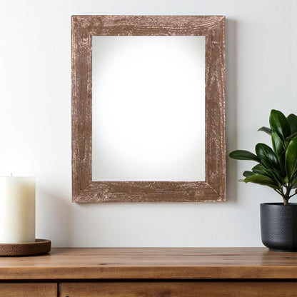 20" x 28" Brown Wood Hanging Picture Frame HomeRoots