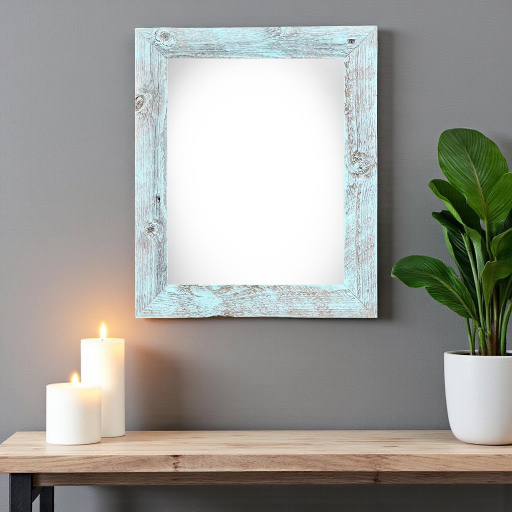 20" x 30" Blue Wood Hanging Picture Frame HomeRoots