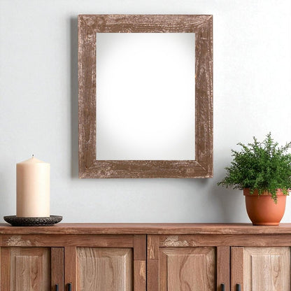 20" x 30" Brown Wood Hanging Picture Frame HomeRoots