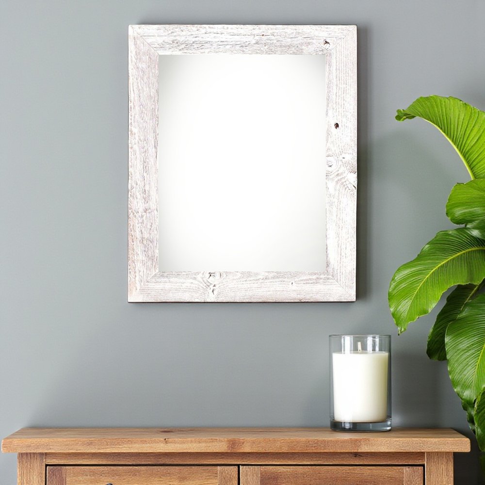 20" x 30" White Solid Wood Hanging Picture Frame HomeRoots