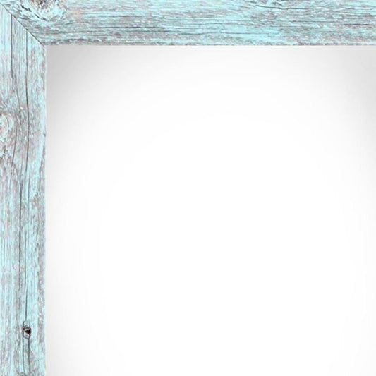 22" x 28" Blue Wood Hanging Picture Frame HomeRoots