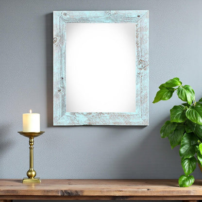 22" x 28" Blue Wood Hanging Picture Frame HomeRoots