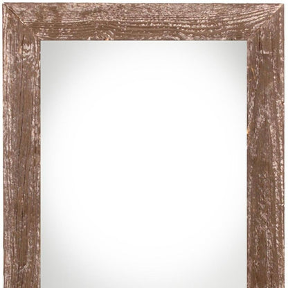 22" x 28" Brown Solid Wood Hanging Picture Frame HomeRoots