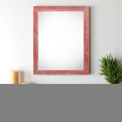22" x 28" Red Solid Wood Hanging Picture Frame HomeRoots