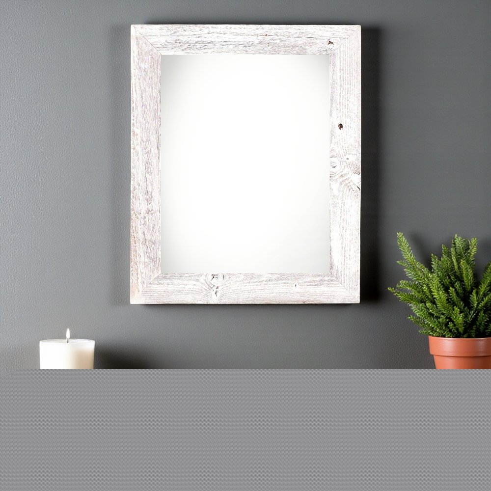 22" x 28" White Solid Wood Hanging Picture Frame HomeRoots