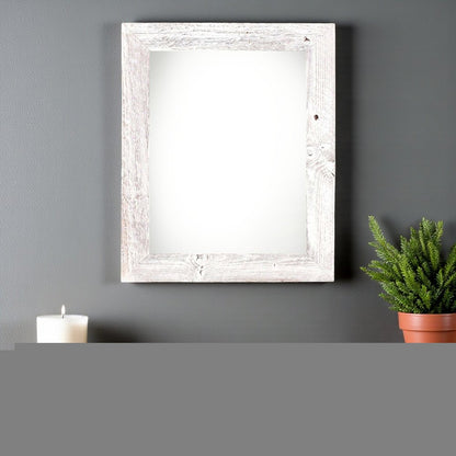 22" x 28" White Solid Wood Hanging Picture Frame HomeRoots