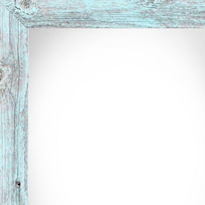 24" x 30" Blue Wood Hanging Picture Frame HomeRoots