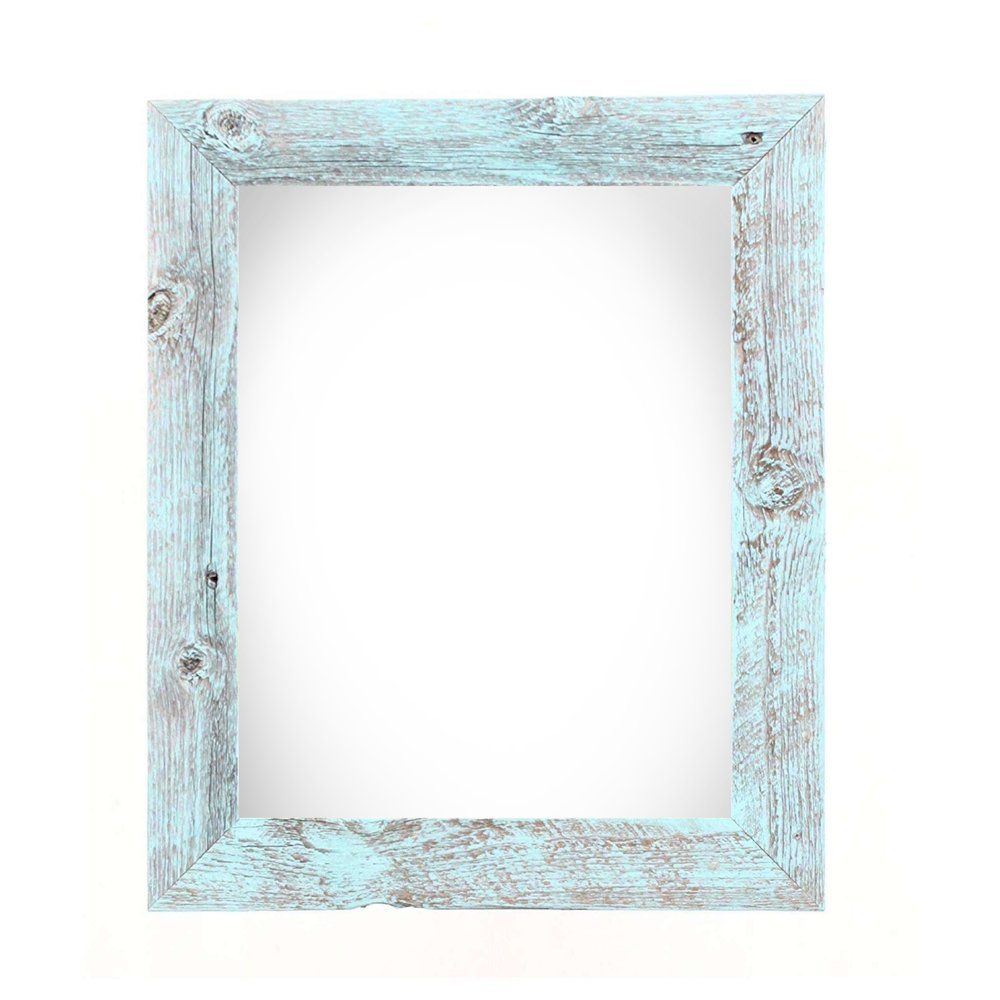 24" x 30" Blue Wood Hanging Picture Frame HomeRoots