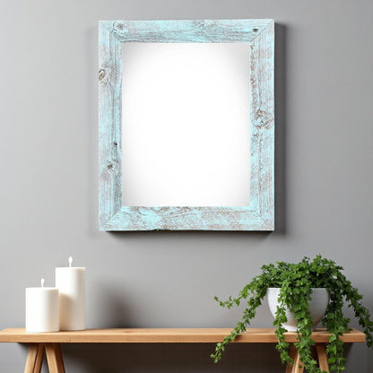 24" x 30" Blue Wood Hanging Picture Frame HomeRoots
