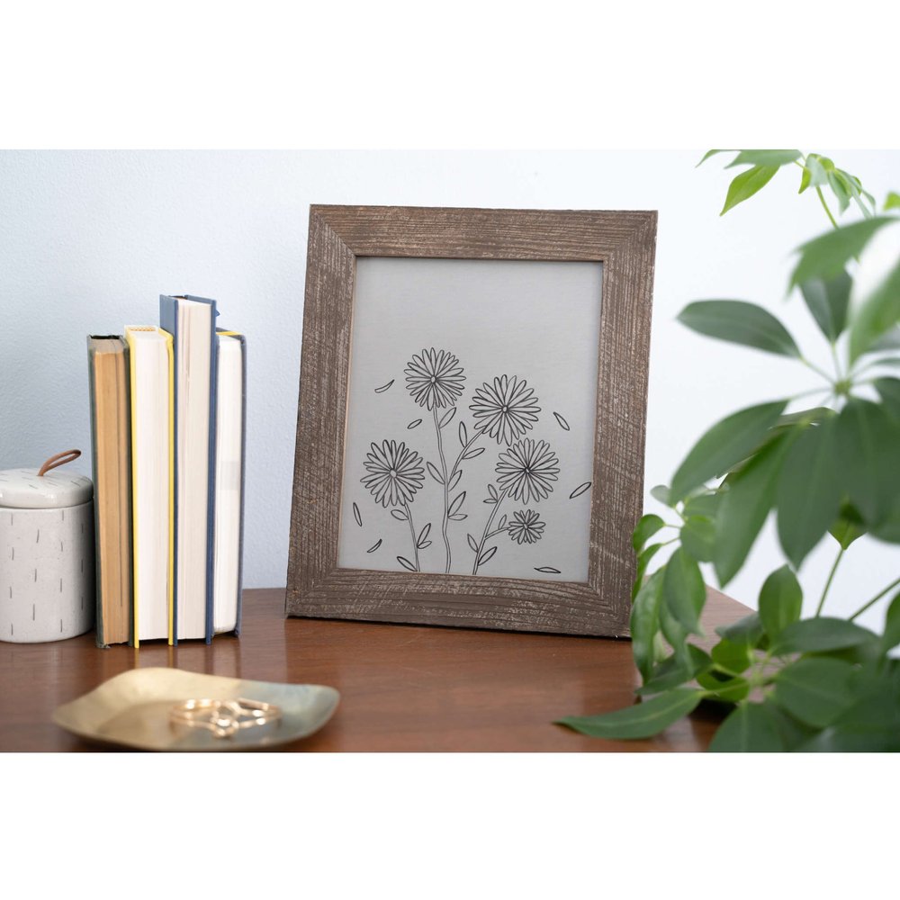 24" x 36" Espresso Solid Wood Hanging Picture Frame HomeRoots