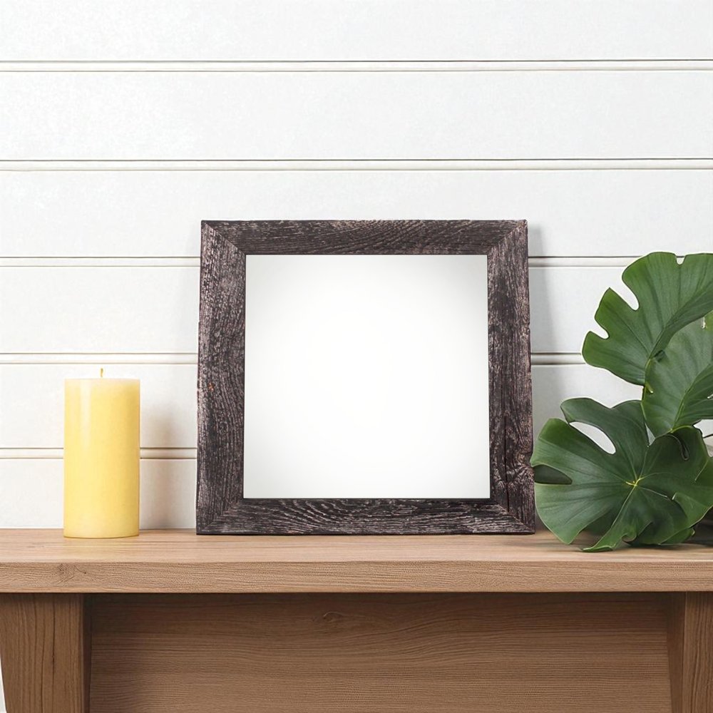 4" x 4" Black Solid Wood Tabletop Picture Frame HomeRoots