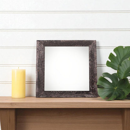 4" x 4" Black Solid Wood Tabletop Picture Frame HomeRoots