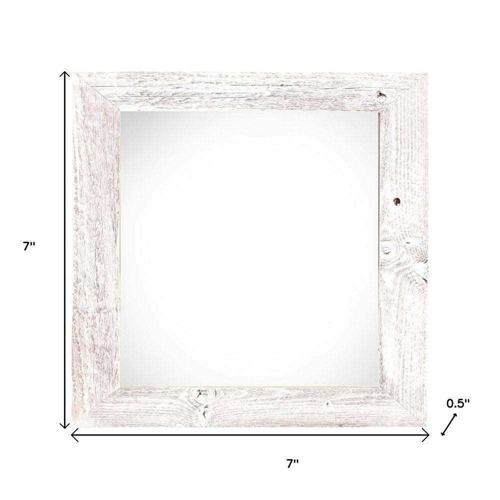 4" x 4" White Wood Tabletop Picture Frame HomeRoots