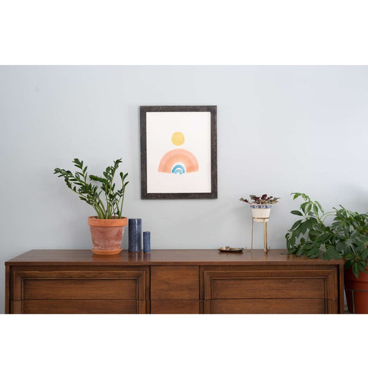 4" x 6" Black Solid Wood Tabletop Picture Frame HomeRoots