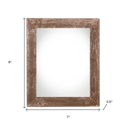 4" x 6" Brown Wood Tabletop Picture Frame HomeRoots