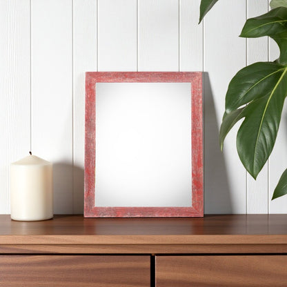 4" x 6" Red Solid Wood Tabletop Picture Frame HomeRoots