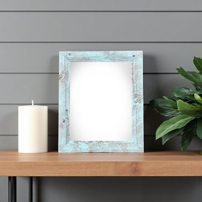 5" x 7" Blue Wood Tabletop Picture Frame HomeRoots