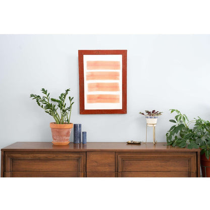 6" x 6" Red Solid Wood Tabletop Picture Frame HomeRoots