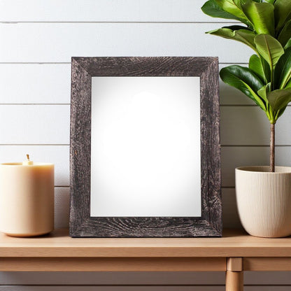 8.5" x 11" Black Solid Wood Tabletop Picture Frame HomeRoots