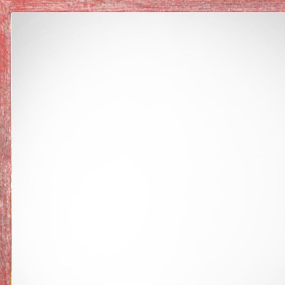 8" x 10" Red Solid Wood Tabletop Picture Frame HomeRoots