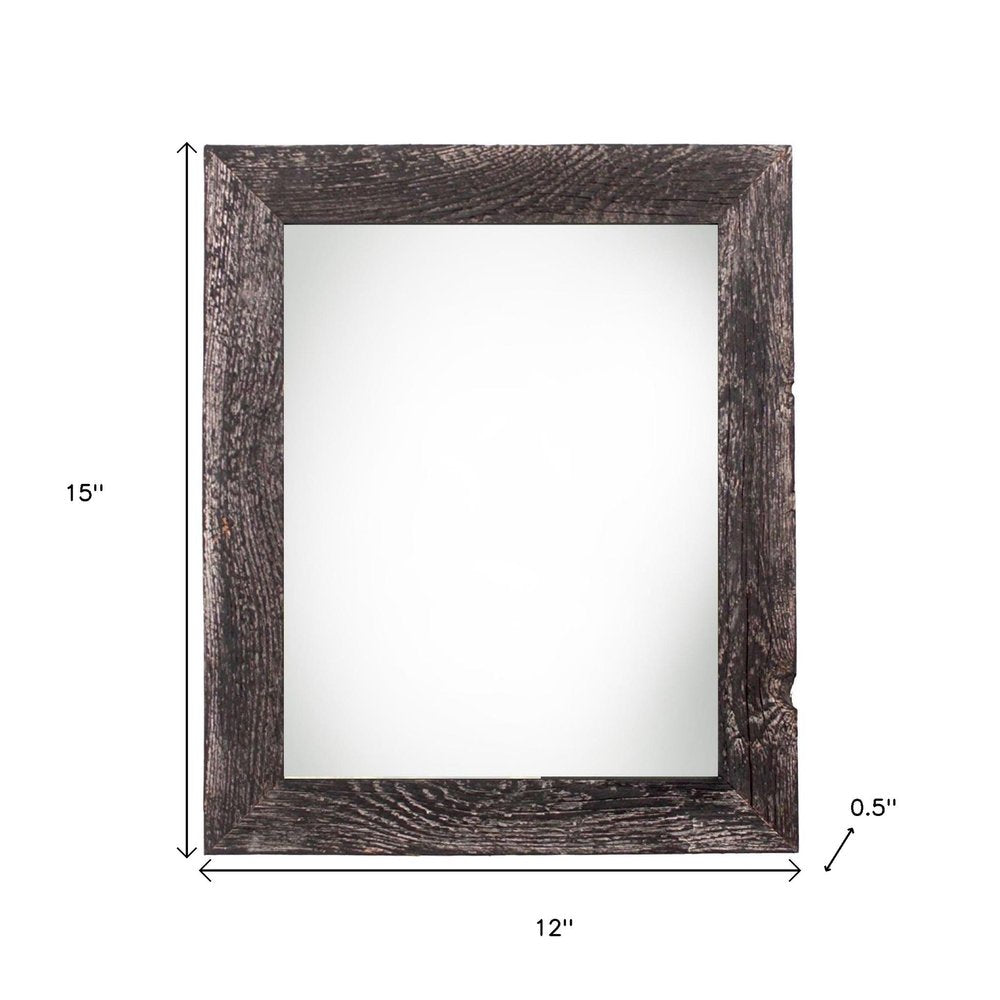 9" x 12" Black Solid Wood Hanging Picture Frame HomeRoots