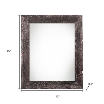 9" x 12" Black Solid Wood Hanging Picture Frame HomeRoots