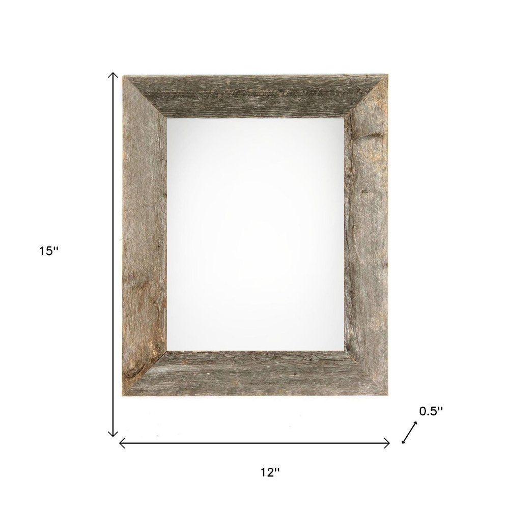 9" x 12" Gray Solid Wood Hanging Picture Frame HomeRoots