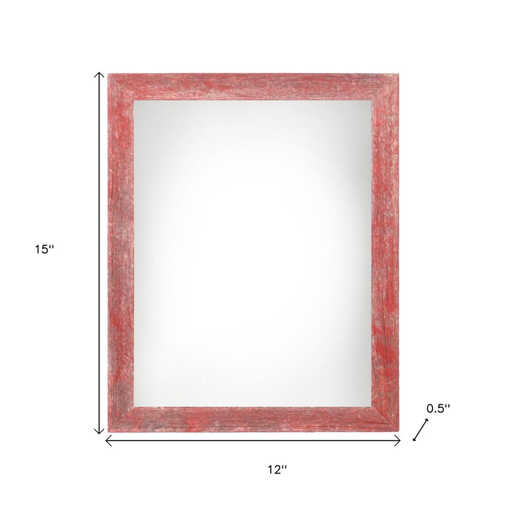 9" x 12" Red Wood Hanging Picture Frame — view 1