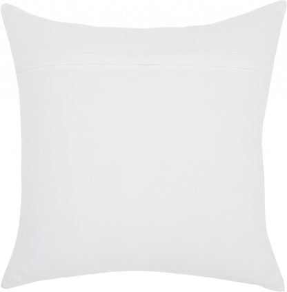 18" Red and White Cotton Throw Pillow FurniFindUSA