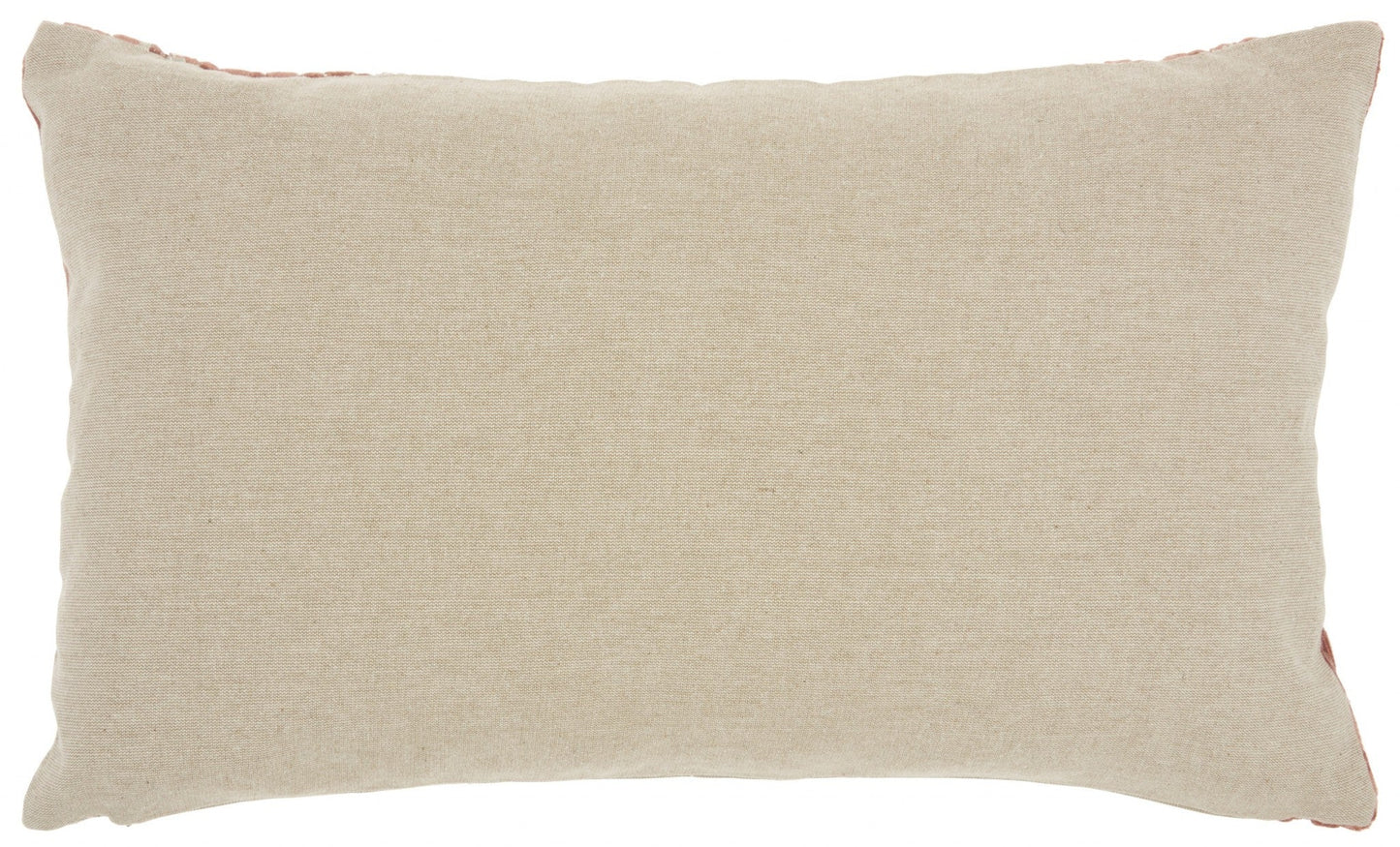12" X 20" Pink Cotton Throw Pillow FurniFindUSA