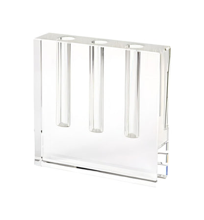 7" Clear Crystal Clear Square Table Vase HomeRoots