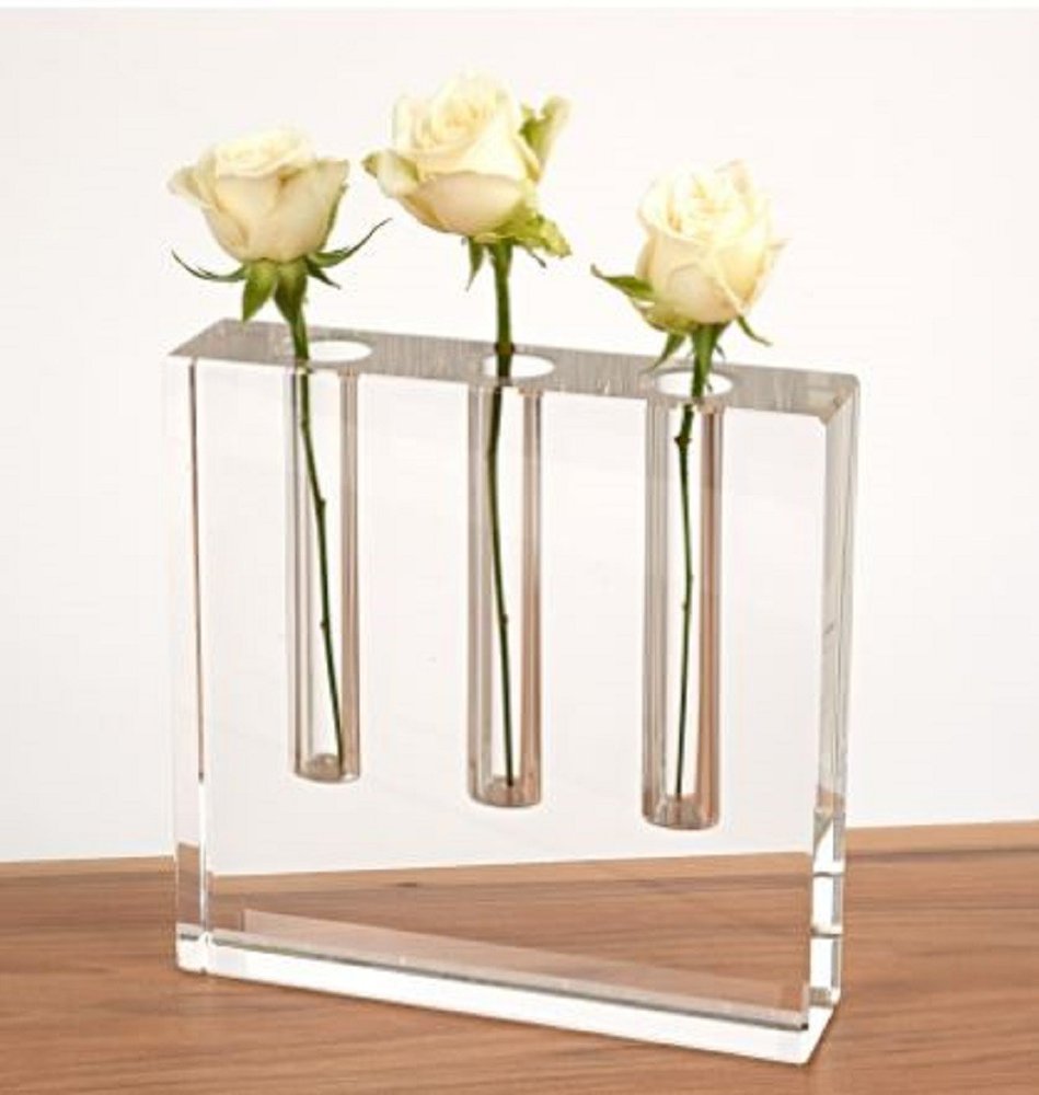 7" Clear Crystal Clear Square Table Vase HomeRoots