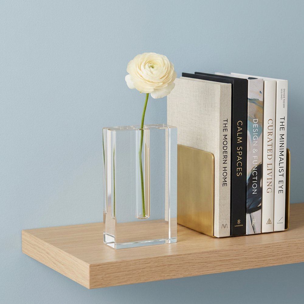 6" Clear Square Crystal Glass Table Vase HomeRoots