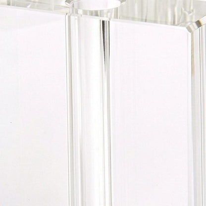 6" Clear Square Crystal Glass Table Vase HomeRoots