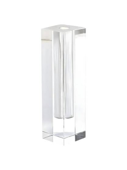10" Clear Cylinder Crystal Glass Table Vase HomeRoots