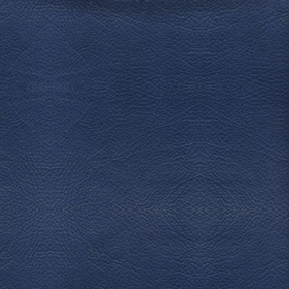 Solid Navy Blue Faux Leather Decorative Pillow Cover